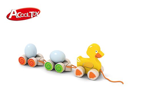 木制拖拉鴨子 (貨號:AC6661)